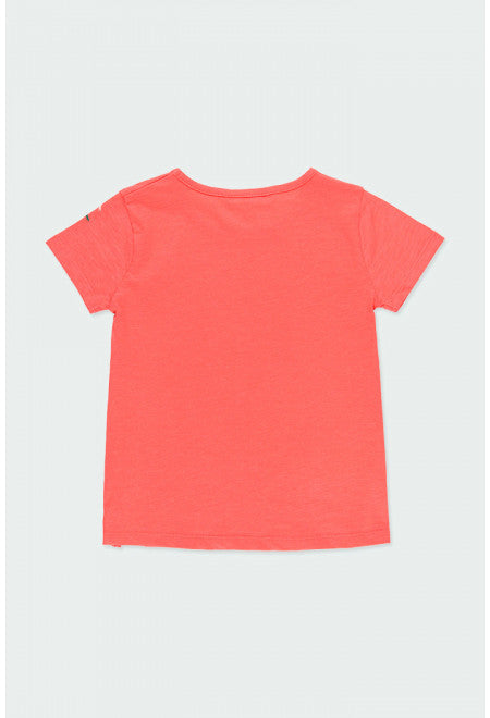 Flame Short Sleeve T-shirt - Coral