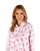 Floral Cotton Night Dress - Pink