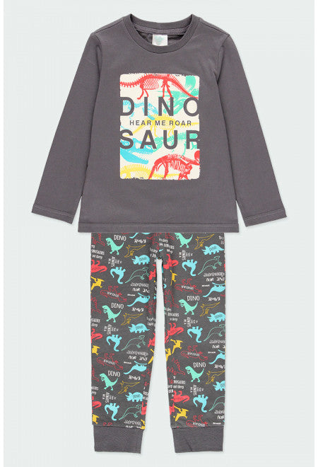 Dinosaur Pyjamas - Dark Grey