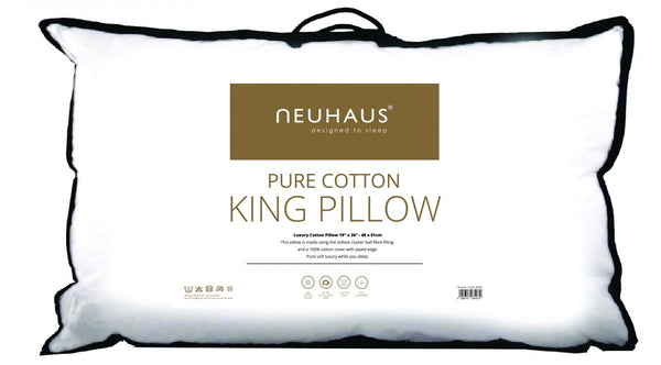 Neuhaus Pure Cotton Pillow - King (19"x36" / 48x91cm)