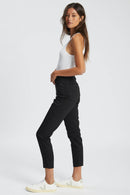Nora Sky High Cropped Jeans - Washed Black