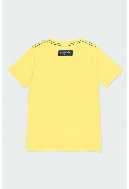 Short Sleeve Anchor Print T-shirt - Yellow