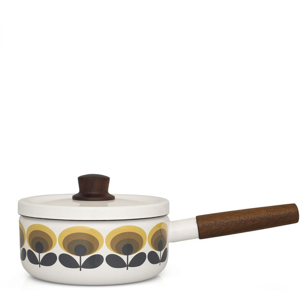 Orla Kiely 70s 18cm Enamel Saucepan