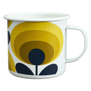 Orla Kiely 70s Flower Enamel Mug - Dandelion