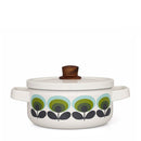 Orla Kiely 70s Multi-Flower Medium Enamel Casserole Dish