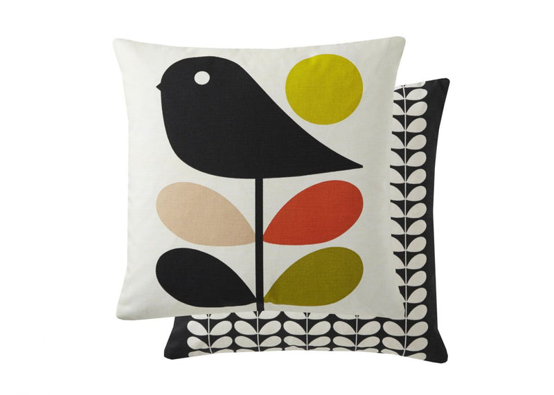 Orla Kiely Early Bird Cushion Pale Rose (45x45cm)