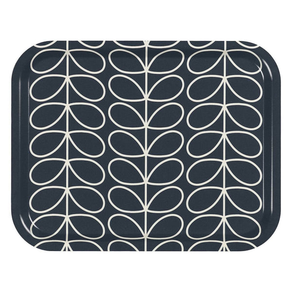 Orla Kiely Linear Stem Medium Tray - Slate