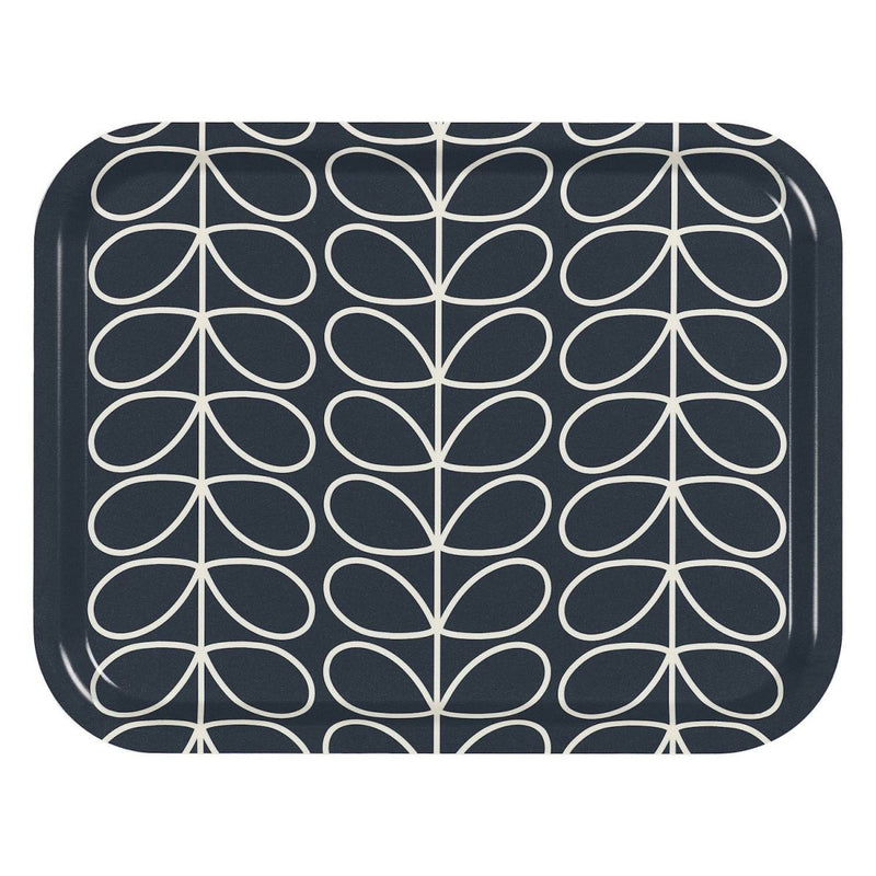 Orla Kiely Linear Stem Medium Tray - Slate