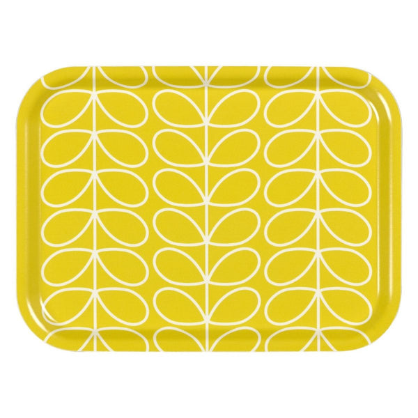 Orla Kiely Linear Stem Small Tray - Yellow