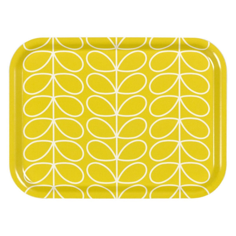 Orla Kiely Linear Stem Small Tray - Yellow