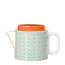 Orla Kiely Linear Stem Teapot - Duck Egg