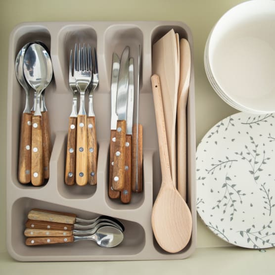 Natural Elements Eco Cutlery Tray Bamboo Fibre