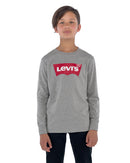 Boys Long Sleeve Batwing T-shirt - Grey Heather