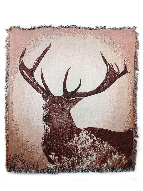 Peggy Wilkins Caribou 50"x60" Throw