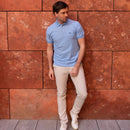 Pique Polo - Light Blue