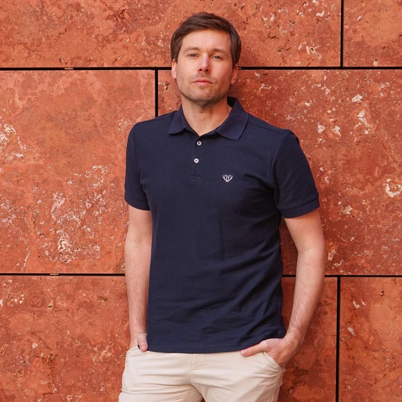 Pique Polo - Navy
