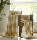 Portfolio Epsom Cotton Throw - Ochre (228x250cm)