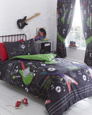 Portfolio Guitar Rock Lined Curtains 168x183cm