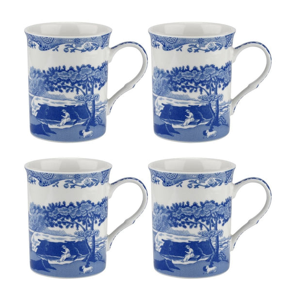 Portmeirion Set of 4 Mugs - Blue Italian