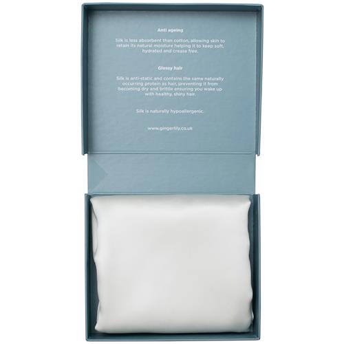 Beauty Box 100% Pure Silk Pillowcase - White