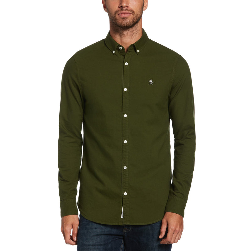 Core Oxford Slim Shirt - Riffle Green