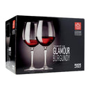 RCR Glamour Set of 6 Bugundy Glasses