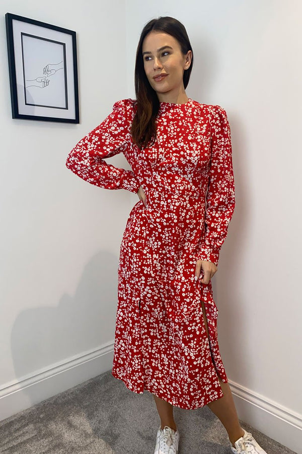 Cass Ditsy Red Floral - Red Ditsy Floral