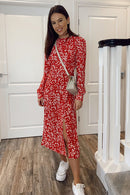 Cass Ditsy Red Floral - Red Ditsy Floral