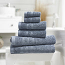 Harrison 6 Piece Bale Towel Set - Airforce
