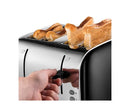 Stainless Steel 4 Slice Toaster - Black
