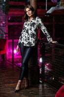 Genie V Neck Blouse - Cream