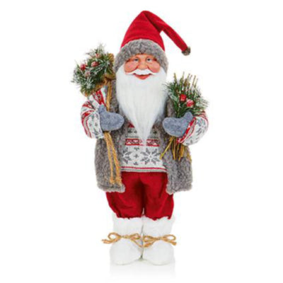 40cm Nordic Noel Plush Santa
