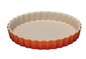 28cm Stoneware Fluted Flan Dish - Volcanic