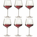 Puccini Set Of 6 Burgundy Glasses