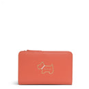 Heritage Dog Outline Medium Bifold Purse - Red Pepper
