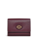 Apsley Road Heirloom Flapover Purse - Dark Cherry