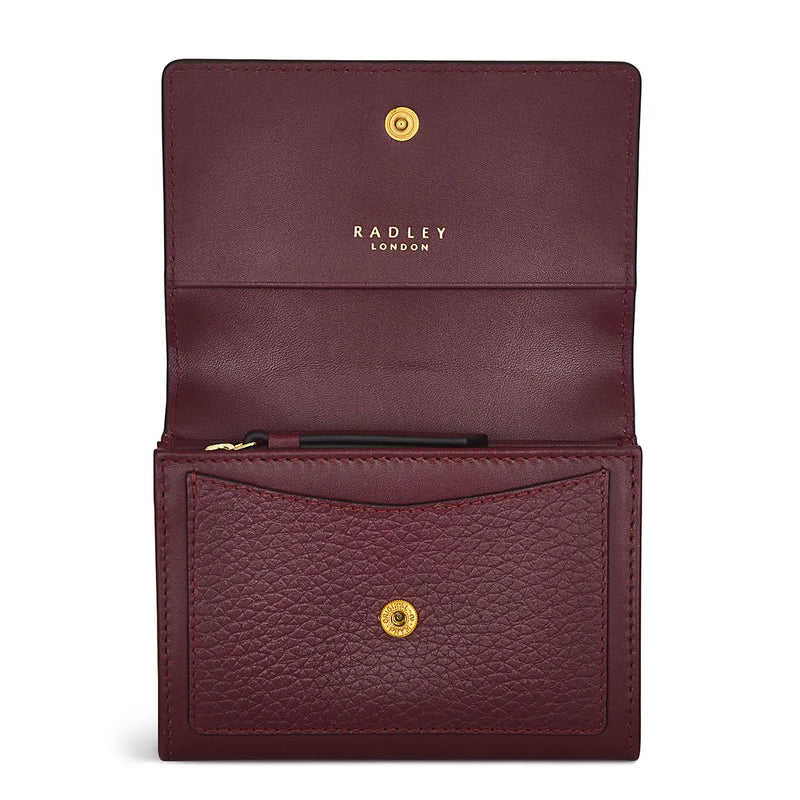 Apsley Road Heirloom Flapover Purse - Dark Cherry