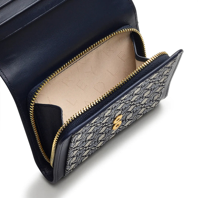 Baylis Road Heirloom Zip Around Purse - Goose Grey