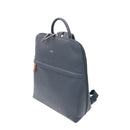 Uppsala Leather Flat Backpack - Marine Navy