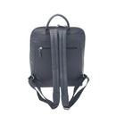Uppsala Leather Flat Backpack - Marine Navy