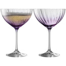 Erne Set Of 2 Cocktail Saucer Amethyst