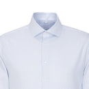 Shaped Striped Long Sleeve Shirt - Blue