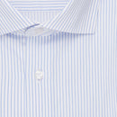 Shaped Striped Long Sleeve Shirt - Blue