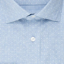 Shaped Fit Light Kent Shirt - Light Blue