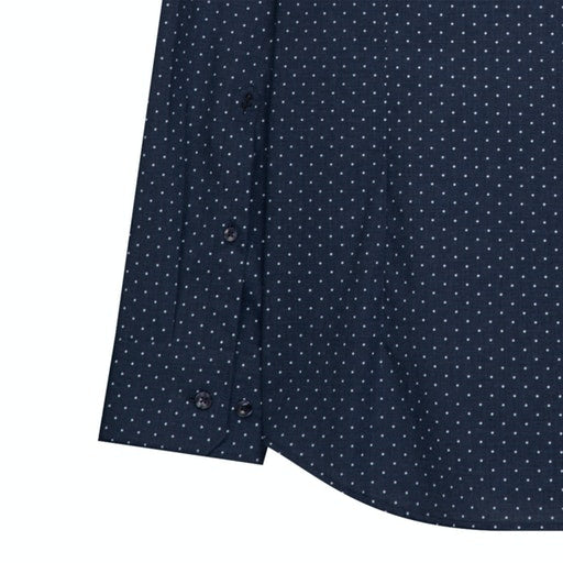 Shaped Fit Light Kent Shirt - Dark Blue