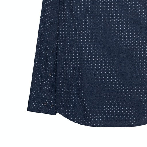 Slim Fit Light Kent Shirt - Dark Blue
