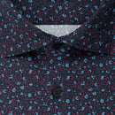 Slim Fit New Kent Print Shirt - Dark Blue