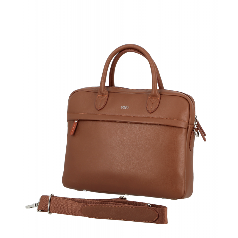 Uppsala Soft 36cm Briefcase - Caramel