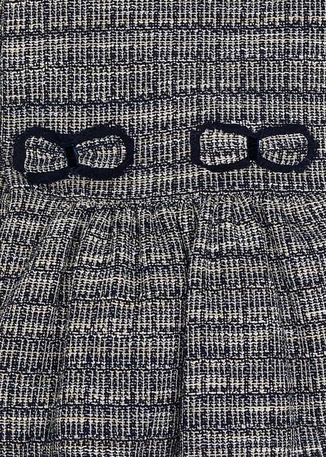 Tweed Dress - Navy