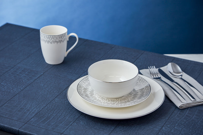 Simply Home Silver 12 Piece Dinner Set